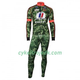 Cykeltøj Langærmet + Bib Cykelbukser 2018 Armee De Terre N001